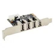 1Set PCI-E to 4 Ports USB 2.0 Converter Card PCIE USB2.0 Adapter Card PCB F3J4