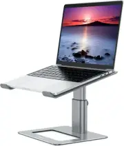 Aluminum Laptop Stand, Ergonomic Adjustable Notebook Stand, Riser Holder Comput