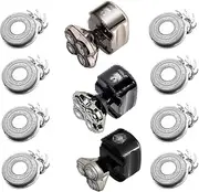VRMETA 8 PCS Shaver Head Replacement Blades for Skull Shaver Pitbull Gold PRO Shaver Replacement Blade, Shaver Replacement Heads for Pitbull Platinum Pro Shaver (8 PCS Silvery)