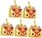 [COHEALI] Bracelet Accessories Tiger Jewelry Charms Bracelet Charms Spacers for Jewelry Making Charms for Bracelet Making Tiger Charms Bracelet Stuff Necklace Charms Alloy