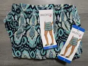 Wildfox Shorts Adult Womens Large Blue Rayon Spring Summer Pockets