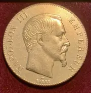 1859 Second French Empire Napoleon III Historical Token