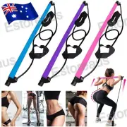 Resistance Bands Pilates Bar Stretch Rope Yoga Stick Exercise Bar Exercise Rope
