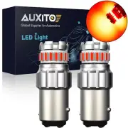 AUXITO 2x BAY15D 1157 Pure Red LED Turn Signal Light Tail Brake Stop Lamp Bulb (for: Renault)