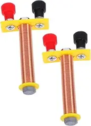 GLEAVI 2pcs Solenoid Electromagnet T- Physics Teaching Kit Student Experiment Toy for Circuit Demonstrations