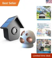 DIY Solar Wireless Driveway Alarm - 70 ft Motion Detection & Expandable Receiver