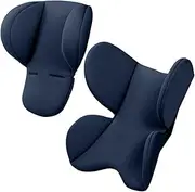 Newborn Carseat Insert, 2PCS Soft Comfortable Infant Carseat Insert and Head Support with Seat Belt Hole for Baby Carseats, Strollers, Carriers Infant Car Seat