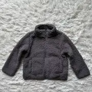 Amazon Essentials Toddler Full Zip Sherpa Jacket Gray New With Tags Size 3T