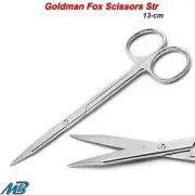 Surgical Goldman Fox Scissors Straight 13-cm Medical Tissue Suture Gum Shears