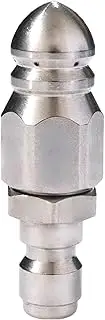 Jetter Nozzle, Sewer Jetter Nozzle Portable Sturdy Stainless Steel Drain Cleaning for Pressure Washer