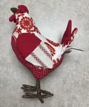 Melrose International French Hen Holiday Home Decor Whimsical Fabric -