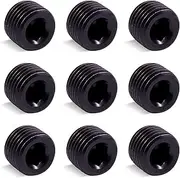 Mardatt 10pc 1/4" NPT Carbon Steel Pipe Plug Set - Male Thread Internal Allen Head