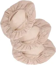 ibasenice 3 Pcs Sourdough Proofing Covers: Oval Bread Basket Cloth Liners For Fermentation Rustic Baking Accessories Home Bakery Outdoor Picnics