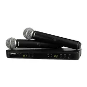 Shure BLX288-SM58 J11 Frequency Band Wireless Dual Microphone System Silver