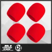 WINDSOCK FOAM - RED PACK OF 4
