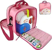 Detachable Bag Compatible with Little Tikes Story Dream Machine Books Starter Set，Kids Toys Storage Case for Little Tikes for Storybook, Audio Play, Character,with Handle and Shoulder Strap