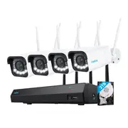 Reolink Smart 4K 8MP Security System Dual-Band Wi-Fi 12-Channel NVR with 2TB HDD