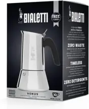Bialetti Venus 10 Cups Stainless Steel Stovetop Coffee Maker Percolator Moka Pot