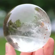 Carved Clear Quartz Ball Natural Quartz Crystal Sphere Reiki Crystal Gift JQ7