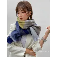 在飛比找ETMall東森購物網優惠-INS實力配色出口日本女早春圍巾