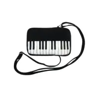 在飛比找momo購物網優惠-【KM MUSIC】立體鍵盤斜背手機袋(背帶 提袋 斜背包 