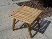 Patio Outdoor Teak Foot Stool Side Table