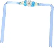 MERRYHAPY Maternity Sash Pregnancy Photo Prop Vintage Maternity Sash for Family Waist Flower Belt