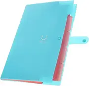 KALLORY Document Folder 5-Pocket Accordion Folder for Office Home Travel Student Business