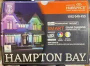 Hampton Bay 50 Ft Smart Colour Changing Permanent Mount String Light Kit New