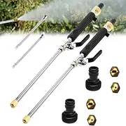 Jetson High Pressure Washer, 2025 Upgrade Jetsono 2-in-1 High Pressure Power Washer, High Pressure Hose Nozzle, Portable,with Hose Quick Connectors, Easily Removes Stubborn Stains (Black-2)