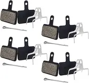 BlingKingdom 4 Pairs Bicycle Disc Brake Pads, Resin Brake Pads Replacement, Compatible with M315 M355 M515 M525 C501 C601 M375 M395 M415 M416 M446 M465 M475 M485 M486 (Black)