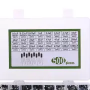 500Pcs 0.1-1000UF 24Values Aluminum Electrolytic Capacitors 16-50V CapacitoS Ql