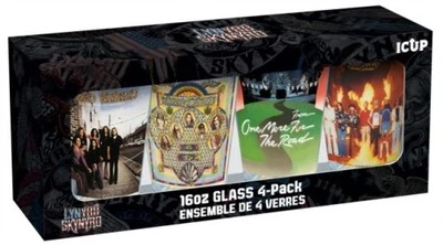 LYNYRD SKYNYRD: LYNRYD SKYNYRD PINT GLASSES SET (4 PACK/16OZ) - Glasswear