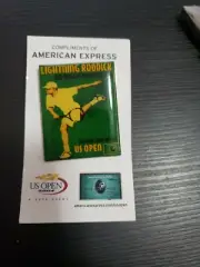 Andy Roddick 2004 US OPEN Tennis American Express Metal Pin Original Card New