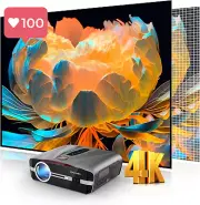 4K Ultra HD Smart Movie Gaming Projector - Auto Focus Bluetooth NFC – 1500 ANSI