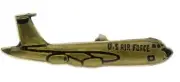 C-135 Boeing Stratolifter Cargo Plane 1 1/4 Inch Hat Lapel Pin RAM3073 F5D25O