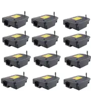 12Pcs Pest Defence Rat Bait Station Lockable Durable Plastic Keeps Bait Safe Dry