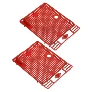 Plastic Queen Bee Cage Frame Beekeeping Equipment Tool Red 2Pcs