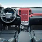 Car Interior Film Dashboard Piano Board Shift Center Console Anti-Scratch Transparent TPU Protection Film Accessories，for Ford Ranger 23-2025 (Style for LHD)