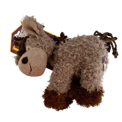 Multipet Donkey Mane Event Dog Toy 7'' x 7'' Rope Mane & Tail Dog Plush Toy NEW