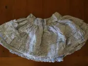 Brand New Girls PUMPKIN PATCH Cotton Blue and White Summer Skirt Size 4