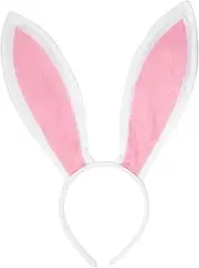 Funcredible White Bunny Ears - Bunny Ears Headband - Bunny Rabbit Cosplay Costume Accessories - Bendable Bunny Ears for Kids and Adult