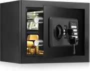 1.2 Cuft Small Home Safe Fire and Waterproof, Anti-Theft Fireproof Safe Box with