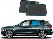 OTTO Custom Magnetic Mesh Sunshade for BMW X3 2017-2024, Side Windows, Privacy Shield, Sun Blind for Baby Protection, UV and Heat Reduction, Camping Accessories (2 Rear Window Shades)