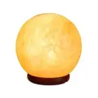 5Inches Ball Himalayan Pink Salt Lamp Carved Rock Crystal Light Bulb
