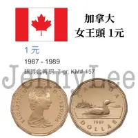 在飛比找蝦皮購物優惠-收藏性販售「世界錢幣」🇨🇦加拿大 加幣1元 保真 伊莉莎白二