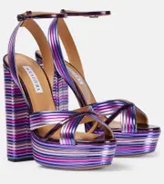 [Aquazzura] Aquazzura Sundance Plateau 140 platform sandals AU 8 purple