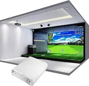 Golf Impact Screen-Installed on Golf Hitting Net Frame, Golf Ball Simulator Impact Display Projection Screen Cloth for Outdoor Indoor Home Golf Training
