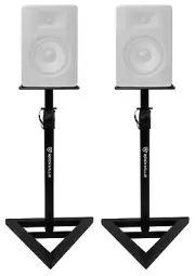 2 Rockville Adjustable Studio Monitor Speaker Stands For M-Audio BX5 D3 Monitors