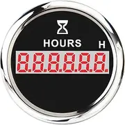 PMGMZPGPMA 52mm Digital Hour Meter Tachometer Clock Counter Time Gauge Hourmeter for Automobile Car Marine Boat Motorcycle 9-32V Automobile Tachometer(Hourmeter BS)